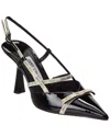 Jimmy Choo Leather Camila Pumps Glossy Finish In Black