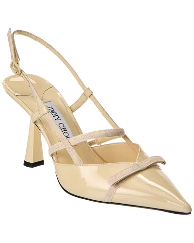 Jimmy Choo Danica 85 Patent Pump In Yellow