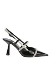Jimmy Choo Leather Camila Pumps Glossy Finish In Black