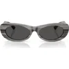 Jimmy Choo Danny 54mm Oval Sunglasses In Multi