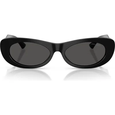 Jimmy Choo Jc 5038bu 500087 54mm Womens Oval Sunglasses In Black