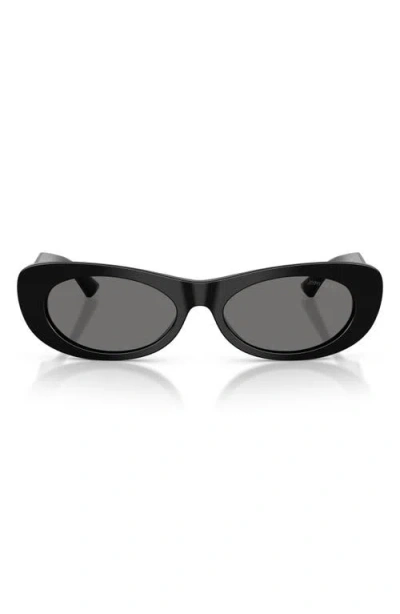 Jimmy Choo Jc 5038bu 500087 54mm Womens Oval Sunglasses In Black