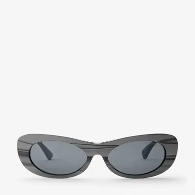 Jimmy Choo Danny In E5063 Striped Black
