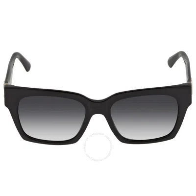 Jimmy Choo Dark Gray Gradient Rectangular Ladies Sunglasses Jo/s 0ns8/9o 52 In Black