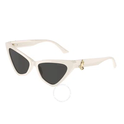 Jimmy Choo Logo Sunglasses In White