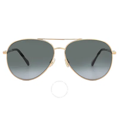 Jimmy Choo Dark Grey Gradient Pilot Ladies Sunglasses Devan/s 0rhl/9o 59 In Black / Dark / Gold / Grey