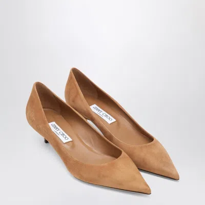 Jimmy Choo Décolleté Amelia In Suede Color Toffee In Brown