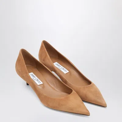 Jimmy Choo Décolleté Amelia In Suede Color Toffee