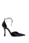 Jimmy Choo Stevie 100 Crystal-embellished Pumps In Patent Leather