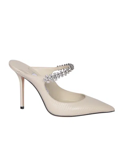 Jimmy Choo Decorative High-heeled Sandals In White
