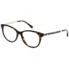 JIMMY CHOO JIMMY CHOO DEMO OVAL LADIES EYEGLASSES JC202 0086 52