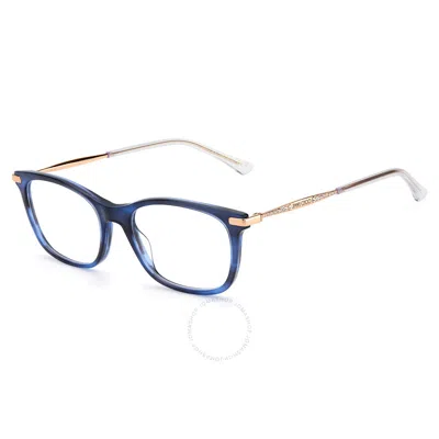 Jimmy Choo Demo Rectangular Ladies Eyeglasses Jc298 0jbw 52 In Blue