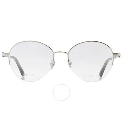 Jimmy Choo Demo Round Ladies Eyeglasses Jc290/f 06w2 54 In White