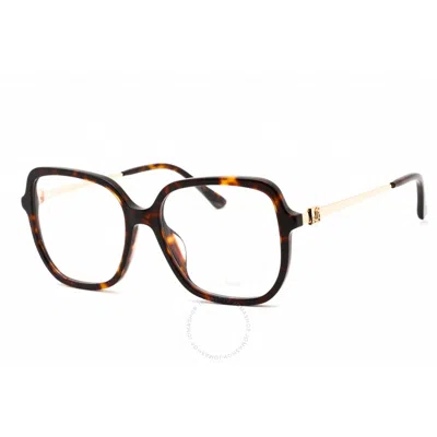 Jimmy Choo Demo Square Ladies Eyeglasses Jc376/g 0086 54 In N/a