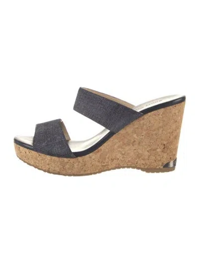 Pre-owned Jimmy Choo Denim Espadrilles