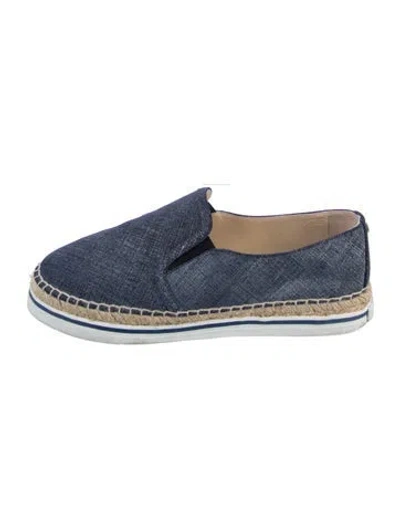 Pre-owned Jimmy Choo Denim Espadrilles In Blue