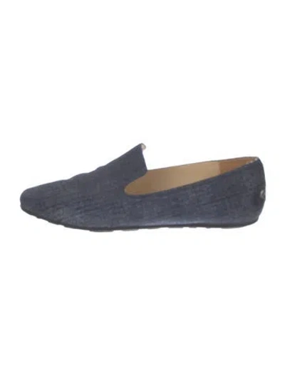 Pre-owned Jimmy Choo Denim Loafers In Blue