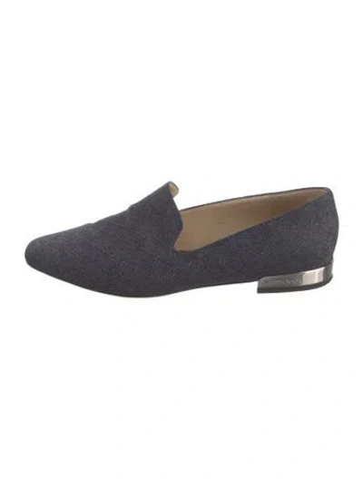 Pre-owned Jimmy Choo Denim Loafers In Blue