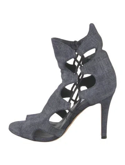 Pre-owned Jimmy Choo Denim Pumps In Blue