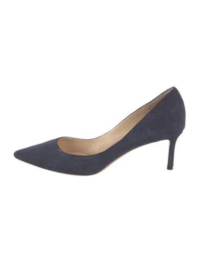 Pre-owned Jimmy Choo Denim Pumps In Blue