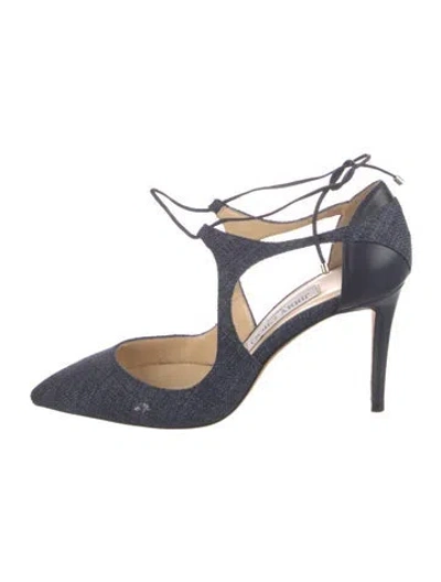 Pre-owned Jimmy Choo Denim Pumps In Blue