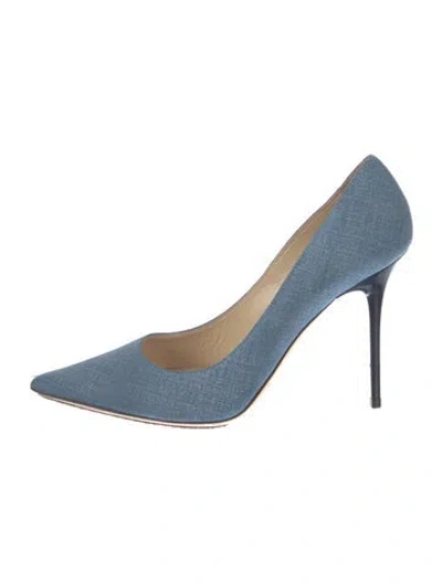 Pre-owned Jimmy Choo Denim Pumps In Blue