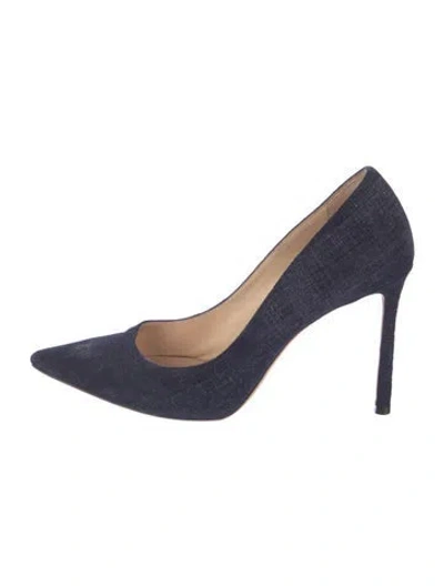 Pre-owned Jimmy Choo Denim Pumps In Blue