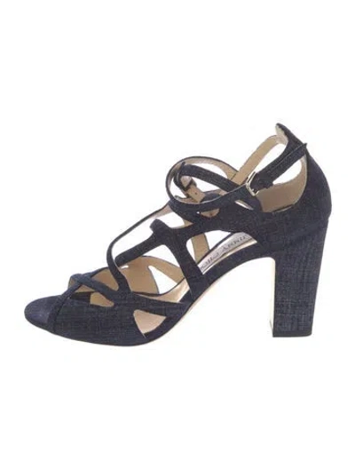 Pre-owned Jimmy Choo Denim Pumps In Blue