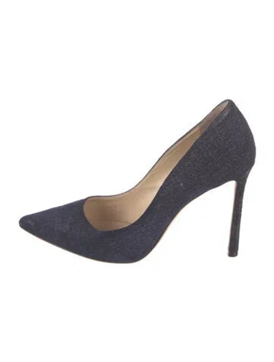 Pre-owned Jimmy Choo Denim Pumps In Blue