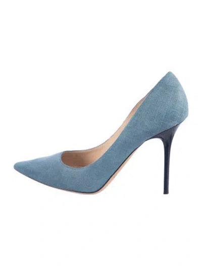 Pre-owned Jimmy Choo Denim Pumps In Blue
