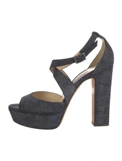 Pre-owned Jimmy Choo Denim Pumps In Blue