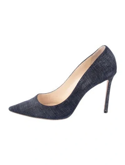 Pre-owned Jimmy Choo Denim Pumps In Blue
