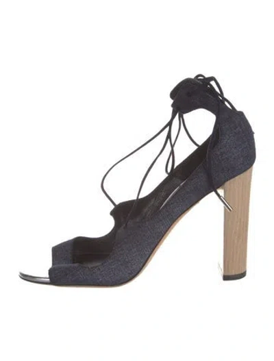 Pre-owned Jimmy Choo Denim Pumps In Blue