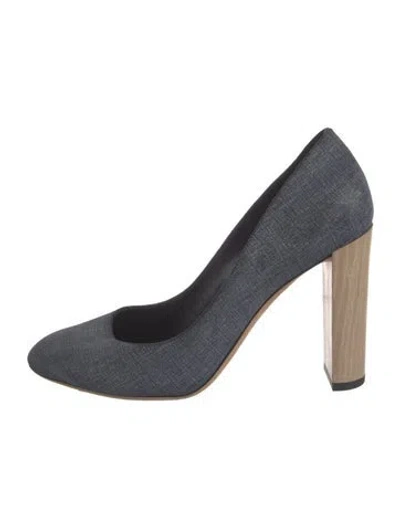 Pre-owned Jimmy Choo Denim Pumps In Blue