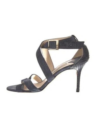 Pre-owned Jimmy Choo Denim Sandals In Blue