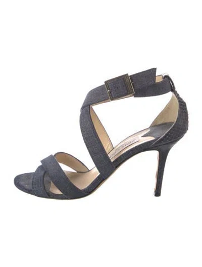 Pre-owned Jimmy Choo Denim Sandals In Blue