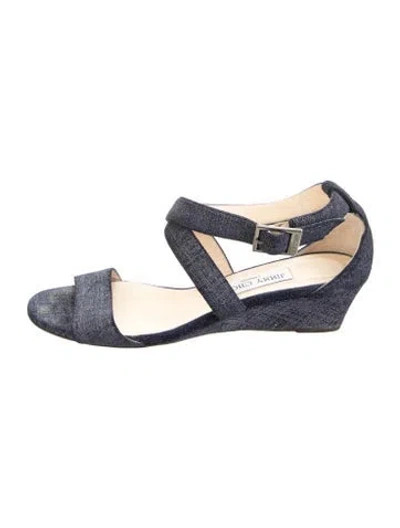 Pre-owned Jimmy Choo Denim Sandals In Blue