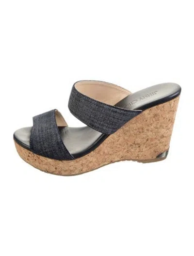 Pre-owned Jimmy Choo Denim Sandals In Blue