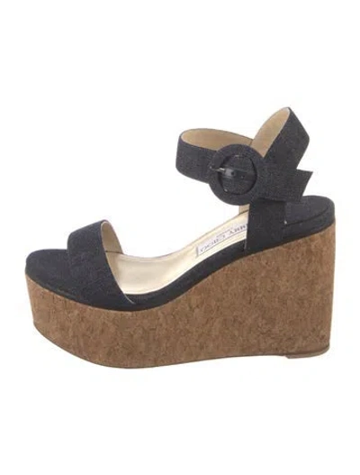 Pre-owned Jimmy Choo Denim Sandals In Blue