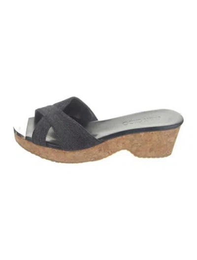 Pre-owned Jimmy Choo Denim Sandals In Blue
