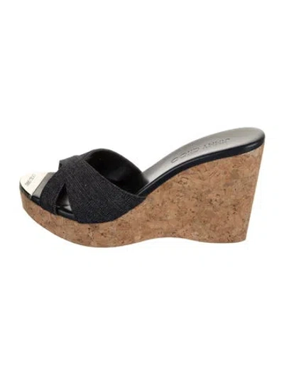 Pre-owned Jimmy Choo Denim Sandals In Blue