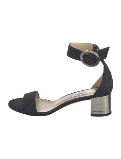 Pre-owned Jimmy Choo Denim Sandals In Blue