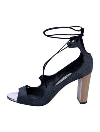 Pre-owned Jimmy Choo Denim Sandals In Multi