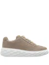 Jimmy Choo Lace-up Low-top Sneakers In Gray