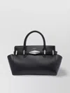 Jimmy Choo Small Diamond Belted Leather Top-handle Bag