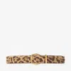 Jimmy Choo Diamond Buckle Belt In Neutral