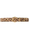 Jimmy Choo Diamond Buckle Belt In Neutrals
