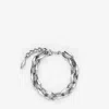 Jimmy Choo Diamond Chain Bracelet In Antique Silver