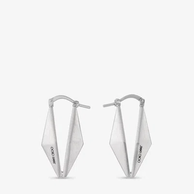 Jimmy Choo Diamond Chain Earring In Antique Silver