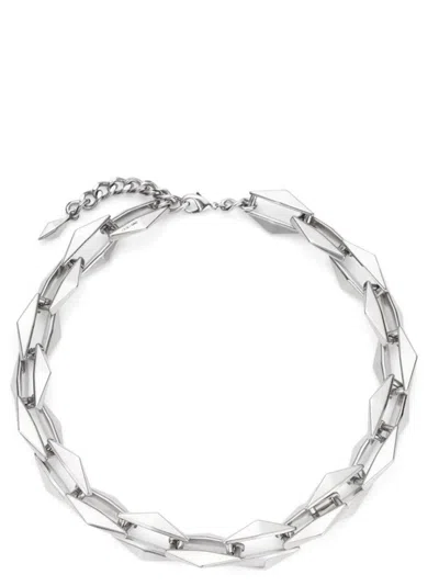 Jimmy Choo 'diamond Chain' Necklace In Silver